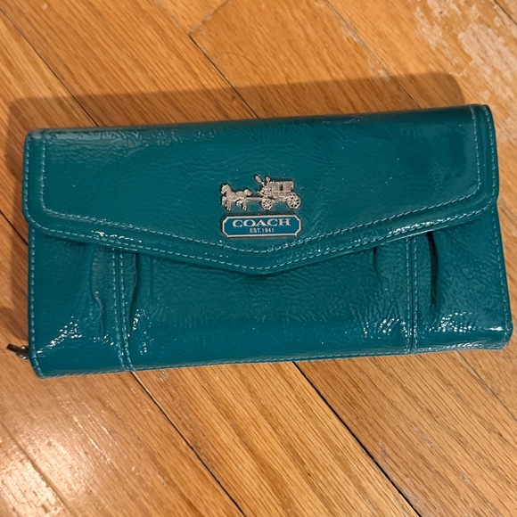 Coach Handbags - Coach wallet green